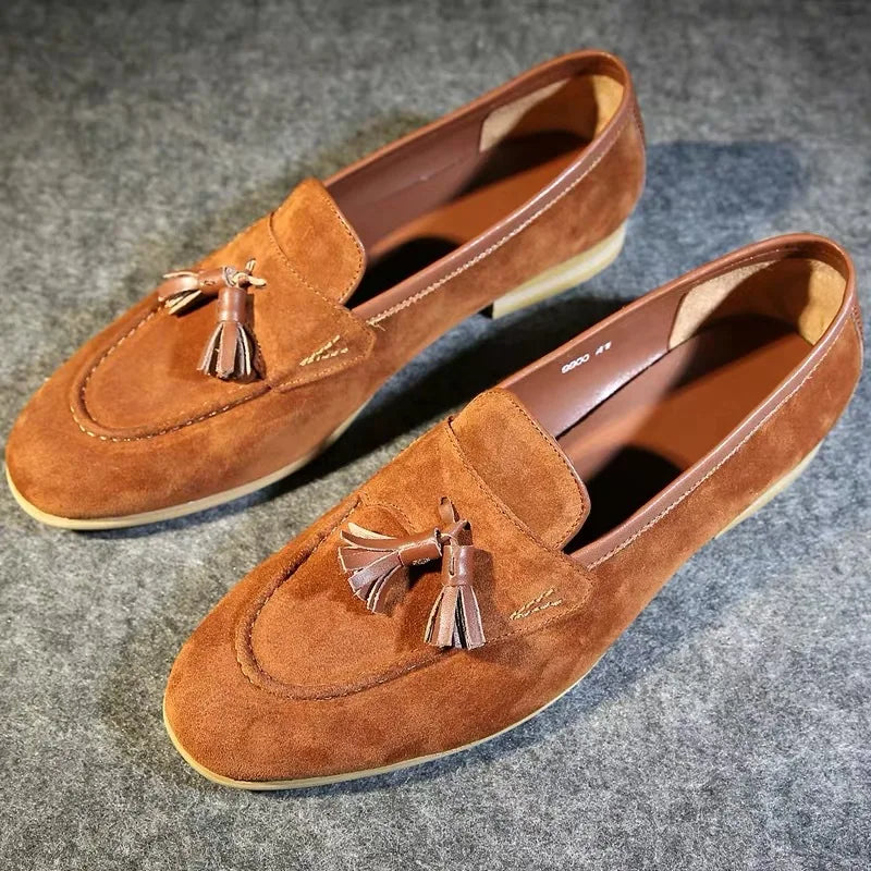 Retro Suede Loafers