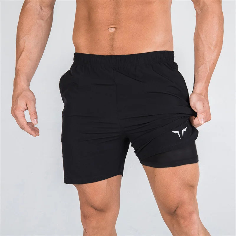 Double-layer Fitness Shorts