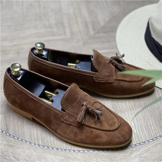 Retro Suede Loafers