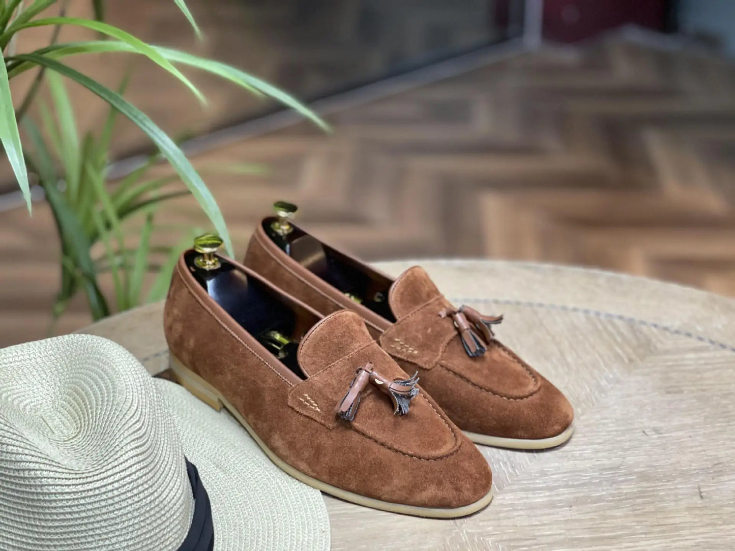 Retro Suede Loafers