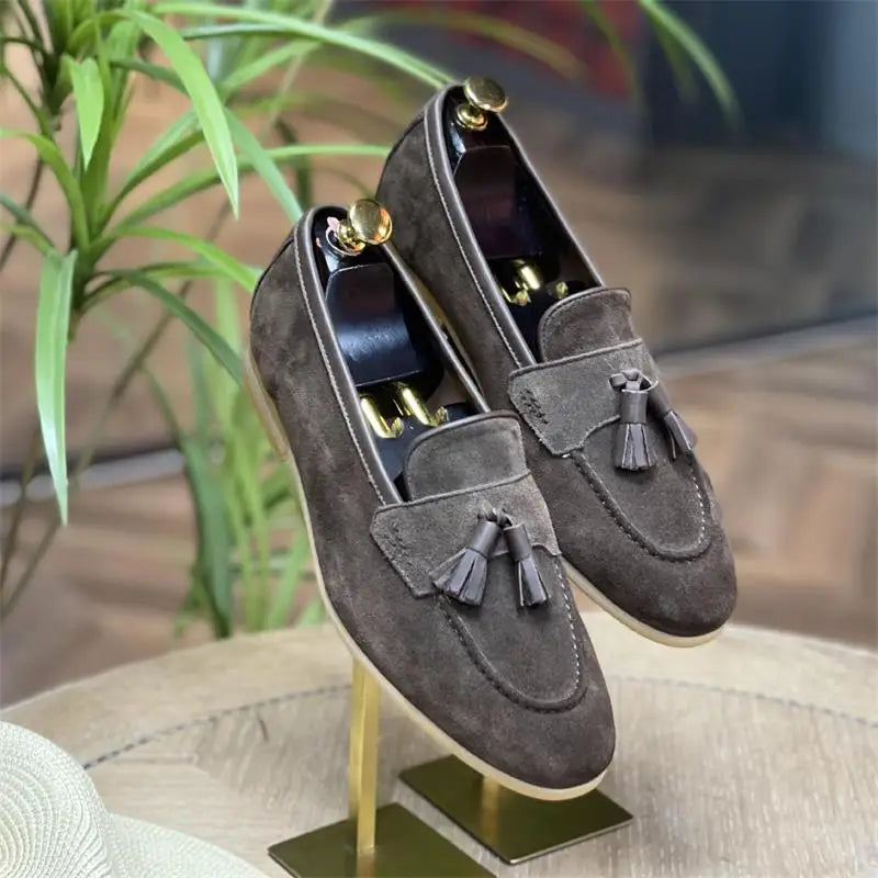 Retro Suede Loafers