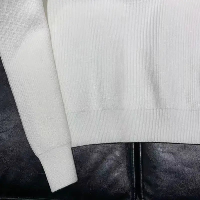 Long Sleeve Knitted Polo