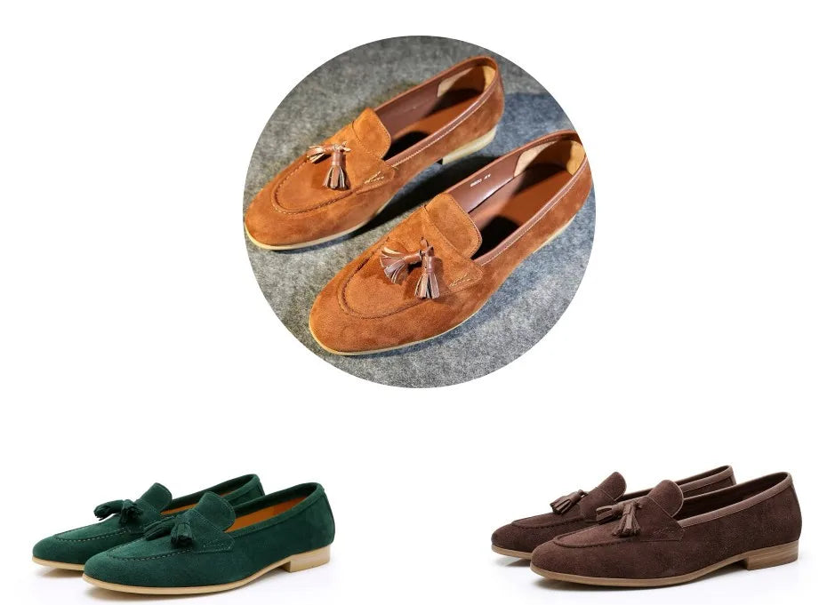 Retro Suede Loafers