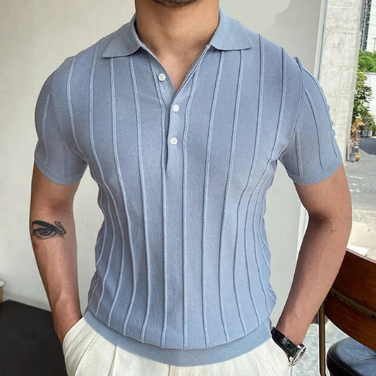 Pleated Polo Shirt